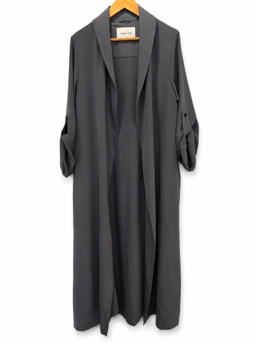 NWT Babaton Aritzia Kahlo Robe Jacket Dark Slate Size M - Picture 2 of 16